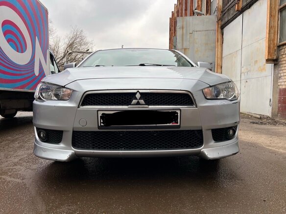 2008 Mitsubishi Lancer X, серебристый, 620000 рублей