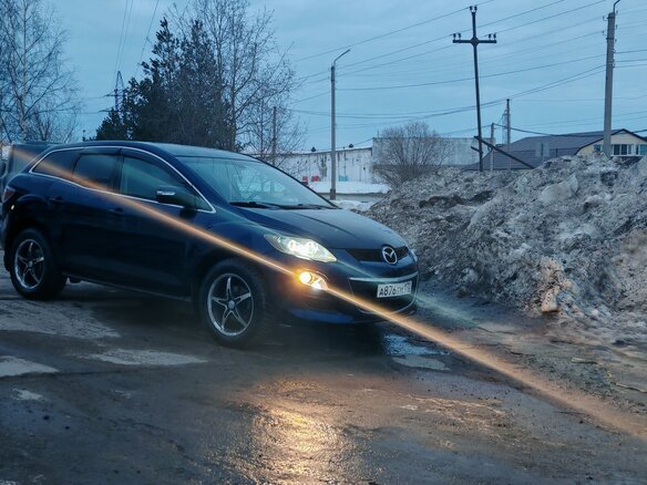 2011 Mazda CX-7 I Рестайлинг, синий, 1050000 рублей - вид 3