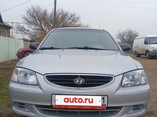 2008 Hyundai Accent ТагАЗ II, серебристый, 450000 рублей, вид 1