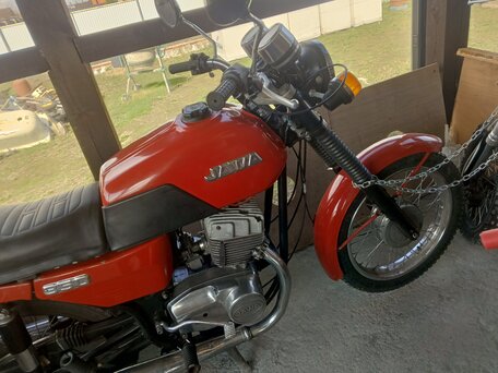 1989 Jawa 350/638, красный, 200001 рублей, вид 4