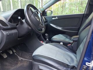 2011 Hyundai Solaris I, синий, 575000 рублей, вид 3