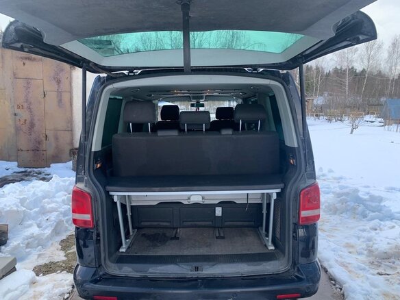 2010 Volkswagen Multivan T5 Рестайлинг, чёрный, 2500000 рублей - вид 6