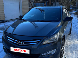 2016 Hyundai Solaris I Рестайлинг, жёлтый, 700000 рублей, вид 3