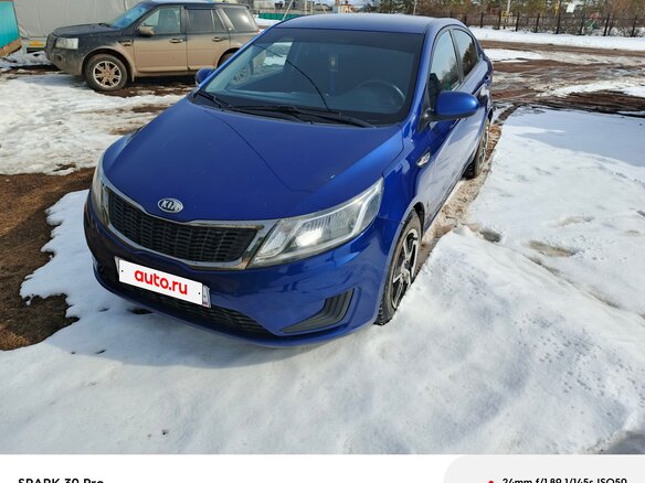 2012 Kia Rio III, синий, 590000 рублей
