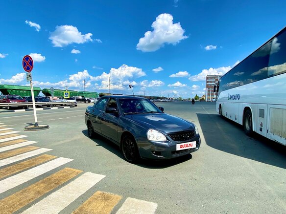2017 Lada (ВАЗ) Priora I Рестайлинг, серый, 370000 рублей - вид 4