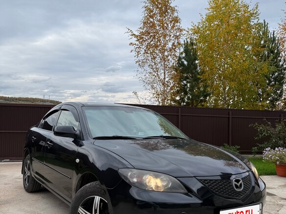 2008 Mazda 3 I (BK) Рестайлинг, чёрный, 700000 рублей