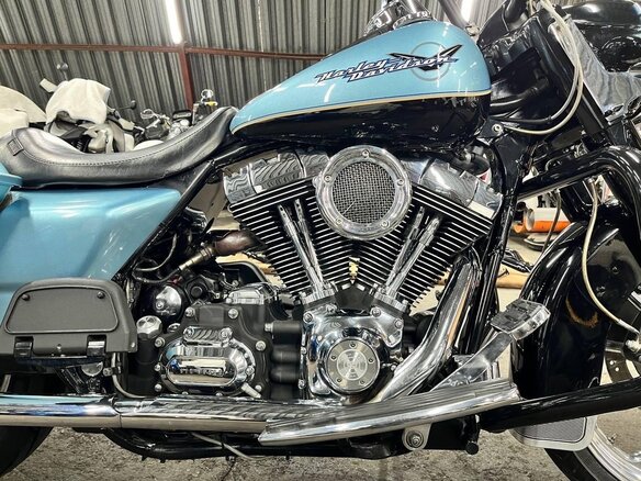 2007 Harley-Davidson Road King, голубой, 999999 рублей - вид 8