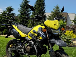 2014 Kawasaki KSR 110, жёлтый, 300000 рублей, вид 2