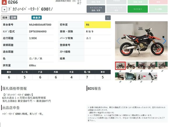 2024 Ducati Hypermotard, красный - вид 8
