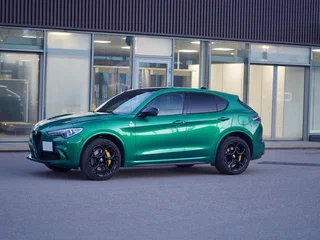 2022 Alfa Romeo Stelvio Quadrifoglio I Рестайлинг, зелёный, 6500000 рублей, вид 4