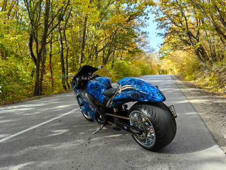 2008 Suzuki GSX 1300 R Hayabusa, синий, 2200000 рублей, вид 2