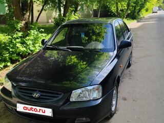 2008 Hyundai Accent ТагАЗ II, чёрный, 430000 рублей, вид 2