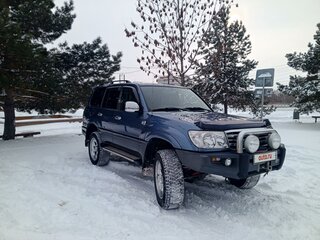 2005 Toyota Land Cruiser 105 100 Series Рестайлинг 1, синий, 4400000 рублей, вид 3