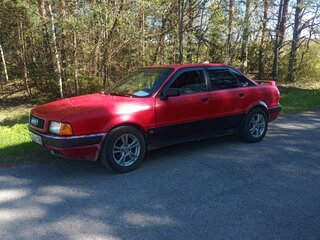 1991 Audi 80 V (B4), красный, 230000 рублей, вид 2