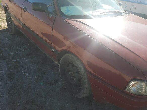 1987 Audi 80 IV (B3), пурпурный, 180000 рублей