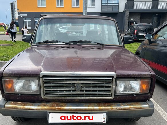 2006 Lada (ВАЗ) 2107, пурпурный, 115000 рублей - вид 1