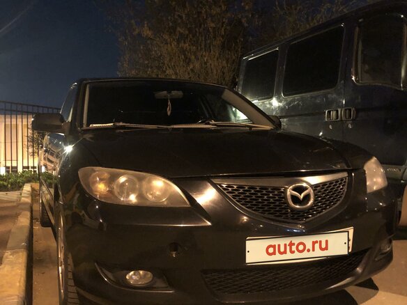 2006 Mazda 3 I (BK) Рестайлинг, чёрный, 570000 рублей - вид 2