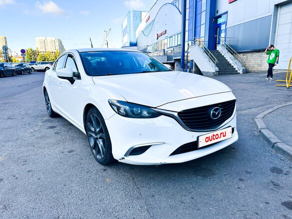 2016 Mazda 6 III (GJ) Рестайлинг, белый, 1380000 рублей - вид 2