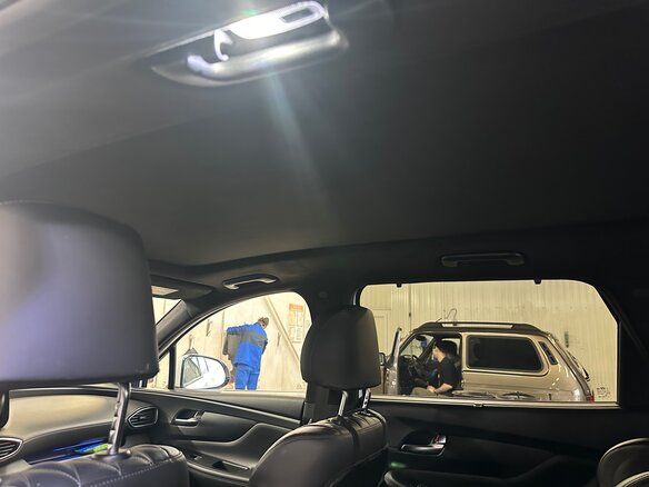 2021 Hyundai Santa Fe IV Рестайлинг, белый - вид 10