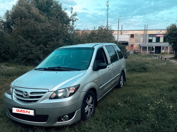 2003 Mazda MPV II (LW) Рестайлинг, серебристый, 350000 рублей