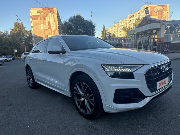 2021 Audi Q8 45 TDI I (4M), белый, 8700000 рублей