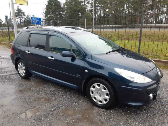 2007 Peugeot 307 I Рестайлинг, синий, 540000 рублей - вид 10