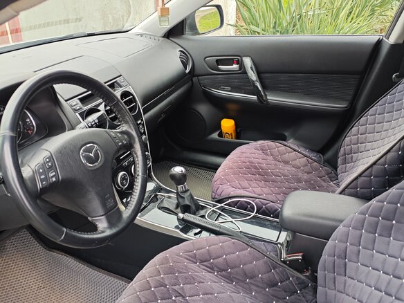 2007 Mazda 6 I (GG) Рестайлинг, серебристый, 730000 рублей - вид 8