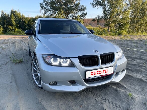 2007 BMW 3 серии 320d V (E90/E91/E92/E93), серебристый, 1090000 рублей - вид 1