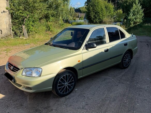 2001 Hyundai Accent II, серый, 230000 рублей