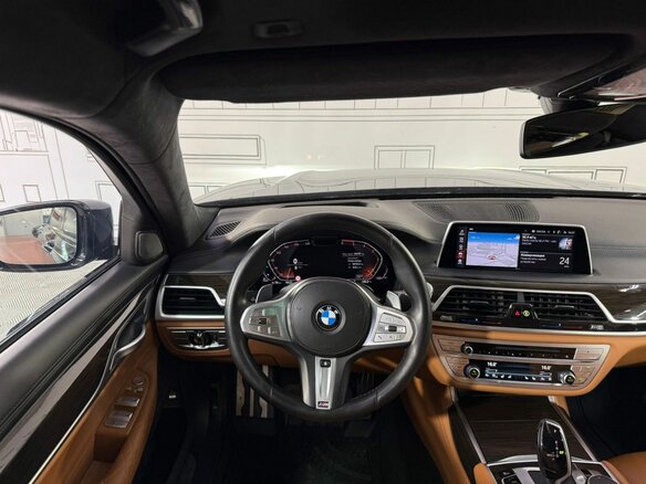 2021 BMW 7 серии Long 740Ld xDrive VI (G11/G12) Рестайлинг, синий, 6810000 рублей - вид 17