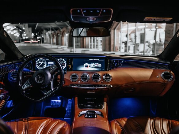 2015 Mercedes-Benz S-Класс AMG 63 AMG III (W222, C217), синий, 6700000 рублей - вид 28