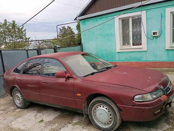 1993 Mazda 626 IV (GE), пурпурный, 170000 рублей