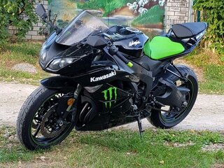 2009 Kawasaki ZX-6 Ninja, чёрный, 630000 рублей, вид 2