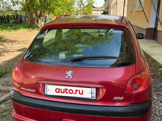 2004 Peugeot 206, красный, 160000 рублей, вид 3