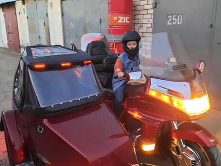 1999 Honda GL 1500 Gold Wing, пурпурный, 806596 рублей, вид 2