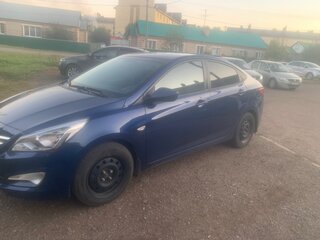 2015 Hyundai Solaris I Рестайлинг, синий, 950000 рублей, вид 5