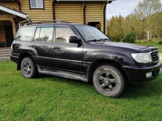2002 Toyota Land Cruiser 100 Series, чёрный, 1600000 рублей, вид 2