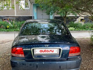 2008 Hyundai Sonata ТагАЗ IV (EF) Рестайлинг, синий, 750000 рублей, вид 2