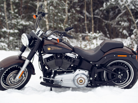 2013 Harley-Davidson Fat Boy, коричневый, 1350000 рублей - вид 3