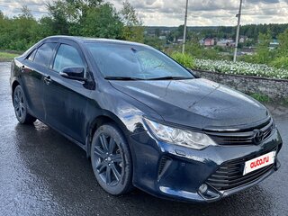 2015 Toyota Camry VII (XV50) Рестайлинг, чёрный, 1950000 рублей, вид 3