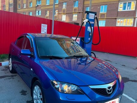 2008 Mazda 3 I (BK) Рестайлинг, синий, 490000 рублей, вид 2