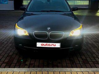 2009 BMW 5 серии 520d V (E60/E61) Рестайлинг, чёрный, 1300000 рублей, вид 2