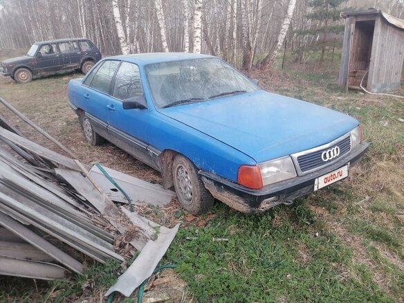 1987 Audi 100 III (C3), синий, 230000 рублей - вид 7