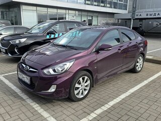 2012 Hyundai Solaris I, фиолетовый, 690000 рублей, вид 1