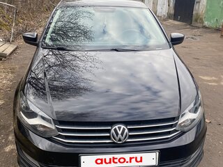 2017 Volkswagen Polo V Рестайлинг, чёрный, 1240000 рублей, вид 2