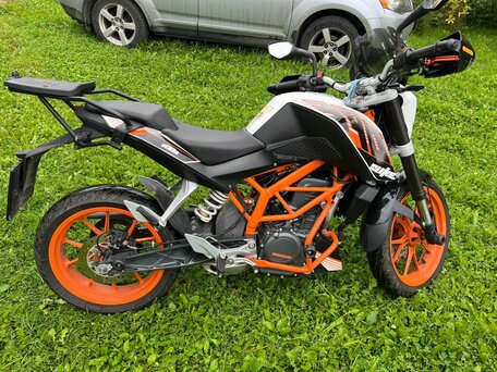 2014 KTM 390 Duke, белый, 350000 рублей, вид 3