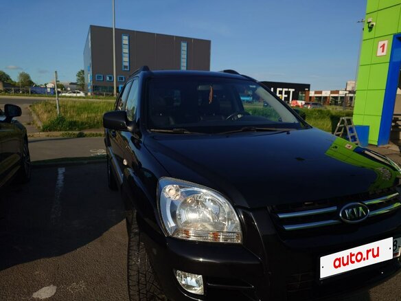 2007 Kia Sportage II, чёрный - вид 3