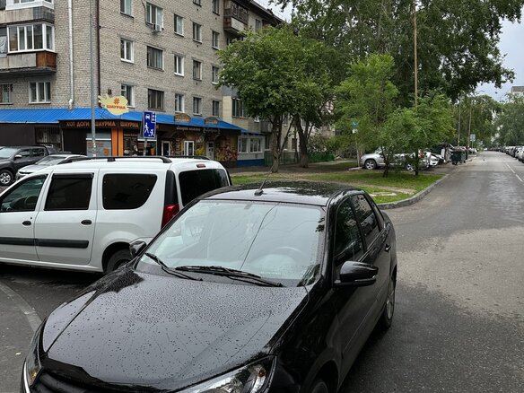 2021 Lada (ВАЗ) Granta I Рестайлинг, чёрный, 655000 рублей - вид 4
