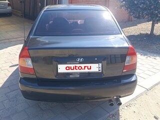 2007 Hyundai Accent ТагАЗ II, чёрный, 365000 рублей, вид 3