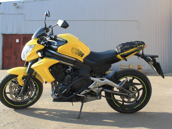 2012 Kawasaki ER-6N, жёлтый, 380000 рублей - вид 9
